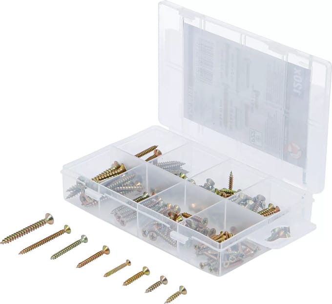 BGS Universeel schroevenassortiment - kruisgleuf PZ2 - 120 stuks