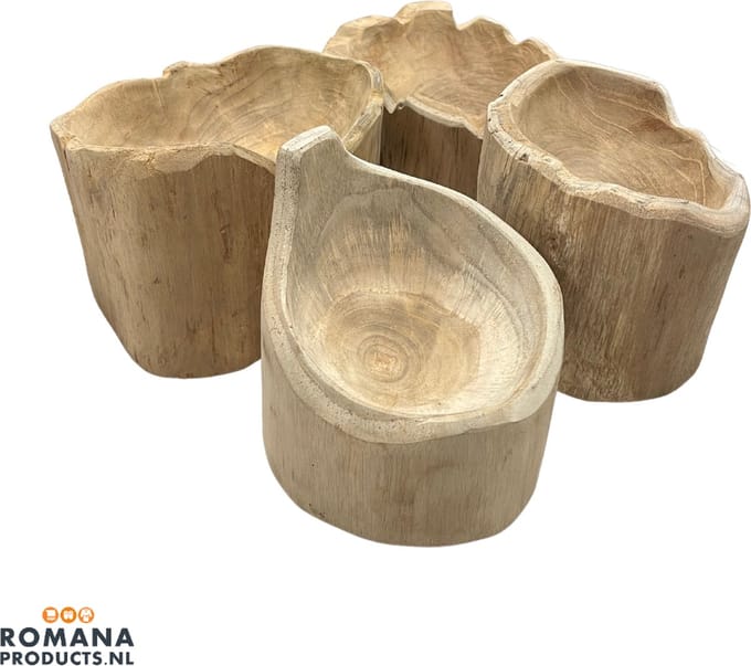 IJsballenschaal Teakhout 20cm