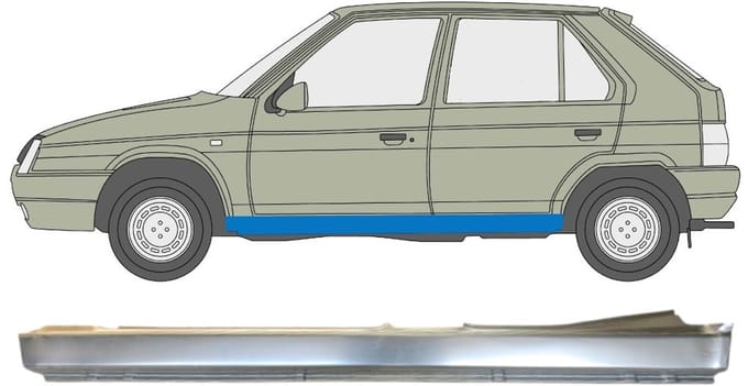 Volledige dorpel voor Skoda Favorit 1989-1995 / Links
