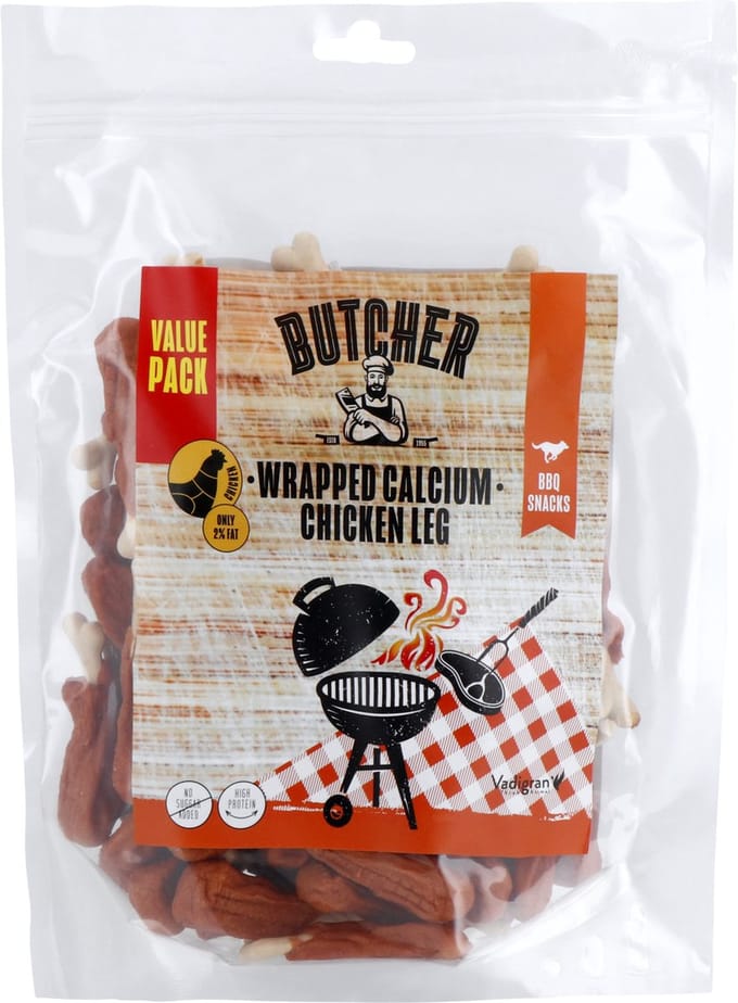 Vadigran Hondensnacks Wrapped Calcium Chicken Leg - 850 gr