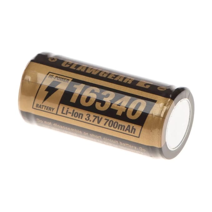 Batterij Clawgear 16340 Battery 3.7V 700mAh