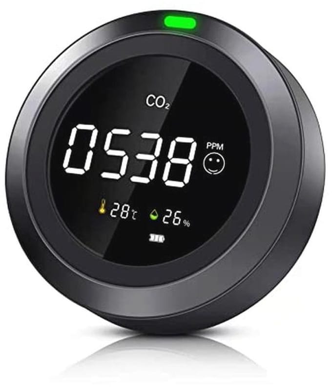 3-in-1 Luchtkwaliteit Monitor | CO₂, Temperatuur en Vochtigheid Detectie