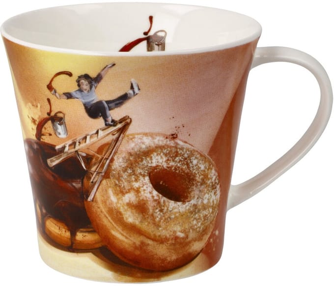 Goebel - Daria Rosso | Koffie / Thee Mok Uuups | Beker - porselein - 350ml - 2 stuks