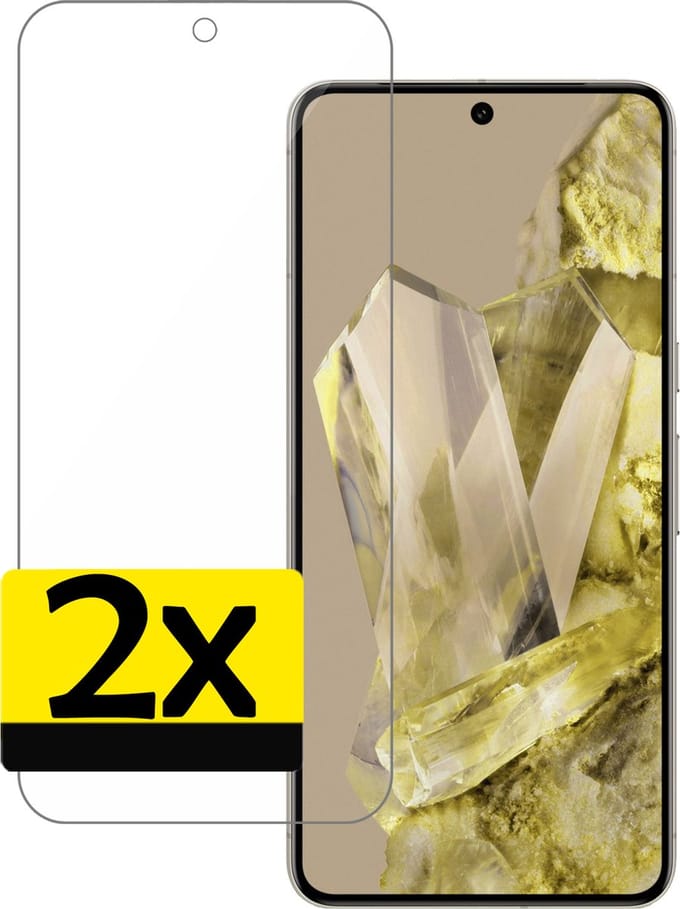 Screenprotector - Geschikt voor Google Pixel 8 Pro - 2 Stuks - Extra Sterk - Beschermglas - Gehard Glas - Tempered Glass - Screen Protector