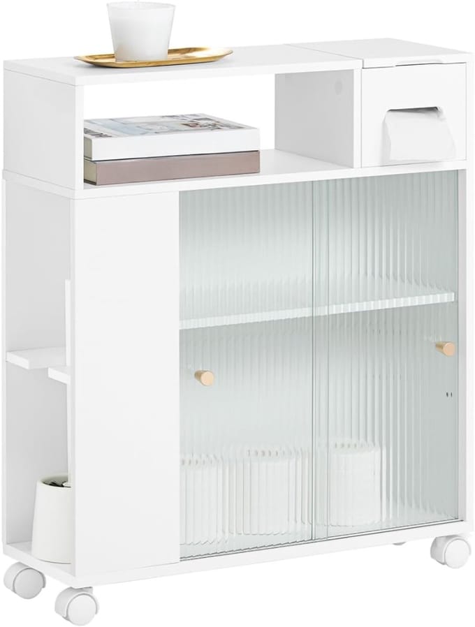 AMA® Kolomkast Staand - Opbergkast - Kast - Wit - ‎20x60x71cm