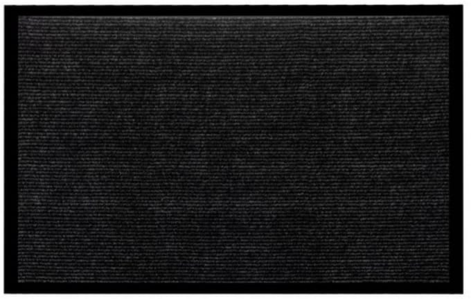 Ruhhy deurmat - 60 x 90 cm - zwart/grijs - antislip - woonaccessoires
