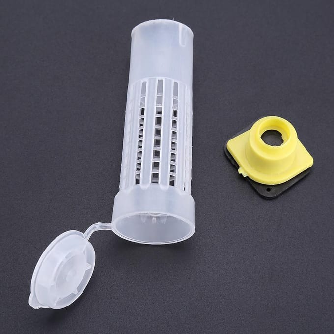 10 Pakken Imkerij Kweekbeker Set Koningin Kooi Roller Imker Gereedschap Apparatuur white