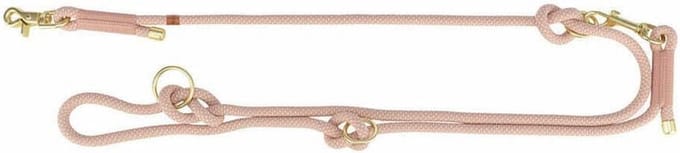Trixie dog leash soft rope adjustable pink/light pink 200x1.2 cm