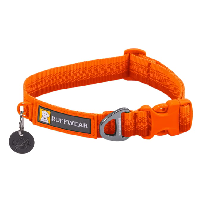 Ruffwear Front Range Halsband, Blaze Orange Maat S: 28 - 36 cm nekomtrek Hondenaccessoires