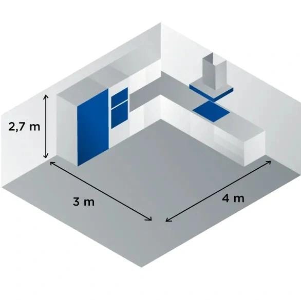 Concept OPP1250WH Afzuigkap Muurmontage Wit 136 m³/uur D