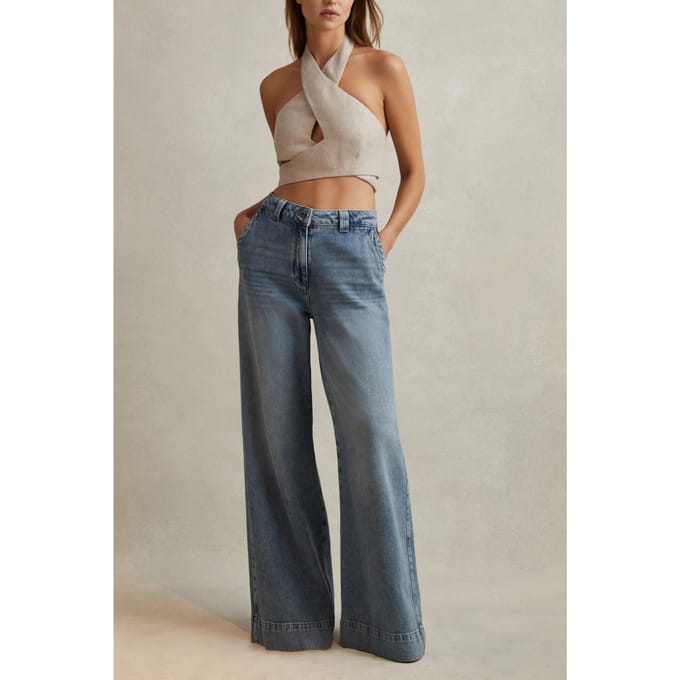 Reiss Halter Occasion Top Neutral Taglia: 14 | Canottiere Outlet | Donna