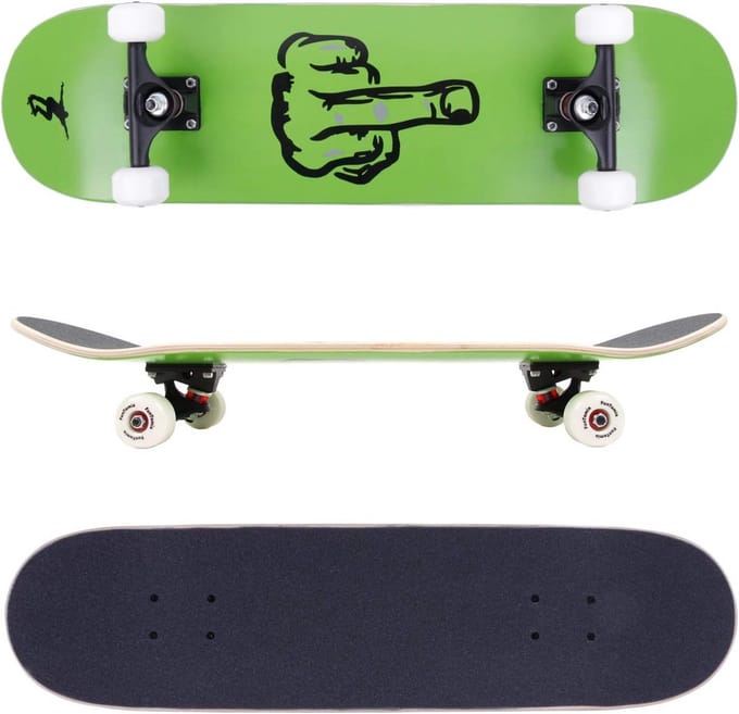 Skateboard met Canadees esdoorn deck en High Speed lagerwielen