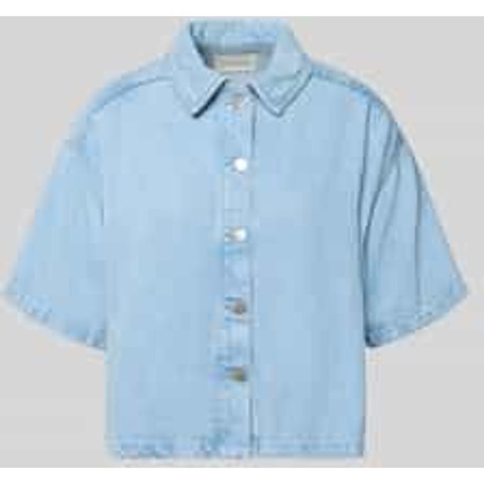 regular fit overhemdblouse van puur lyocell model 'Saphina'