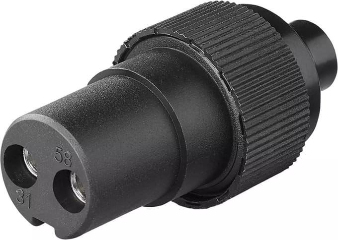 ProPlus 2-polige stekker - PVC - 12/24V - 60 mm lengte