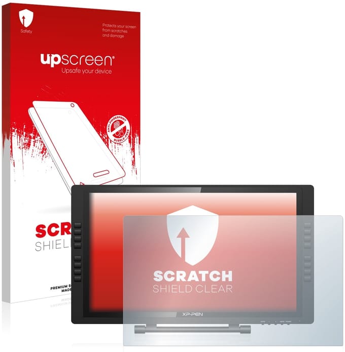 upscreen - Screenprotector voor XP-Pen Artist 22E Pro - Folie Beschermfolie transparant