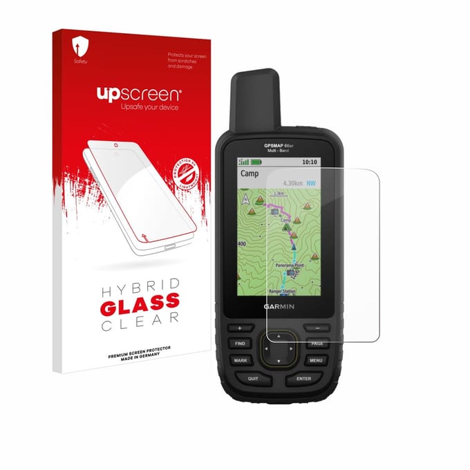 upscreen - Screenprotector voor Garmin GPSMAP 66sr - Folie Beschermfolie Beschermglas transparant