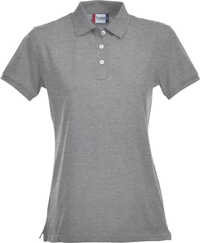 Clique Stretch Premium Polo Women 028241 - Grijs-melange - M