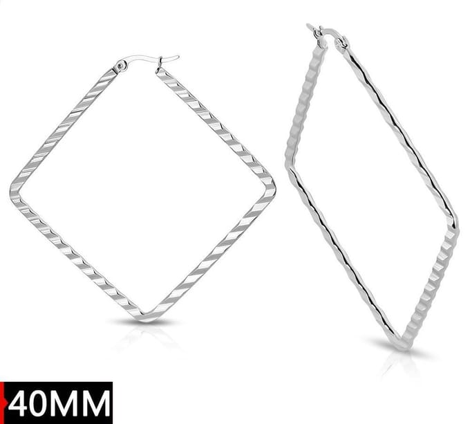 Montebello Oorbellen Patou Medium - 316L Staal - Ribbel - ∅40mm