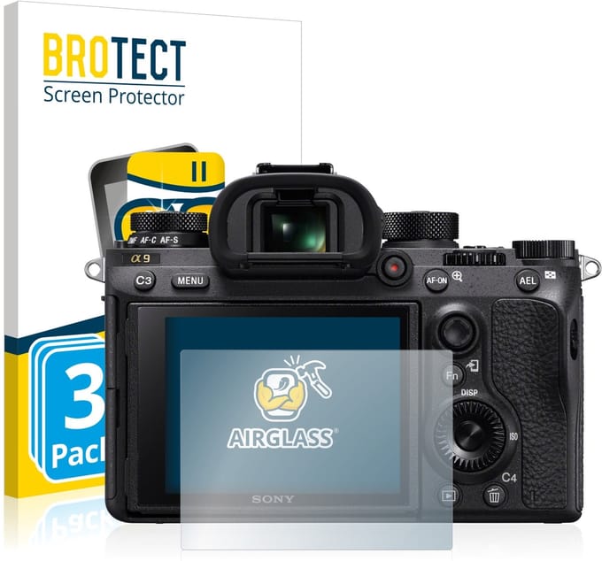 Screenprotector 3 Stuks voor Sony Alpha 9 Beschermglas transparant