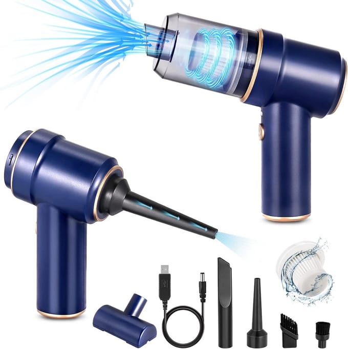 Mini Stofzuiger Draadloos - Kruimeldief - Auto Stofzuiger - 12V aansluiting