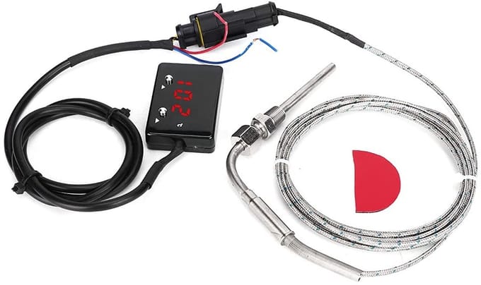 Dailygoods- Uitlaattemperatuursensor Digitaal Display - NPT 1/8in - Temperatuurmeter 0-1000°C - 12V DC - Universele Aanpassing - Hoge Precisie