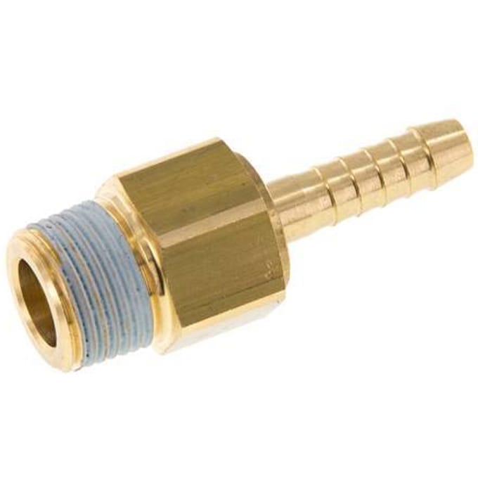 6 mm & R3/8'' Messing Slangpilaar Buitendraad NBR Afdichting Draaibaar