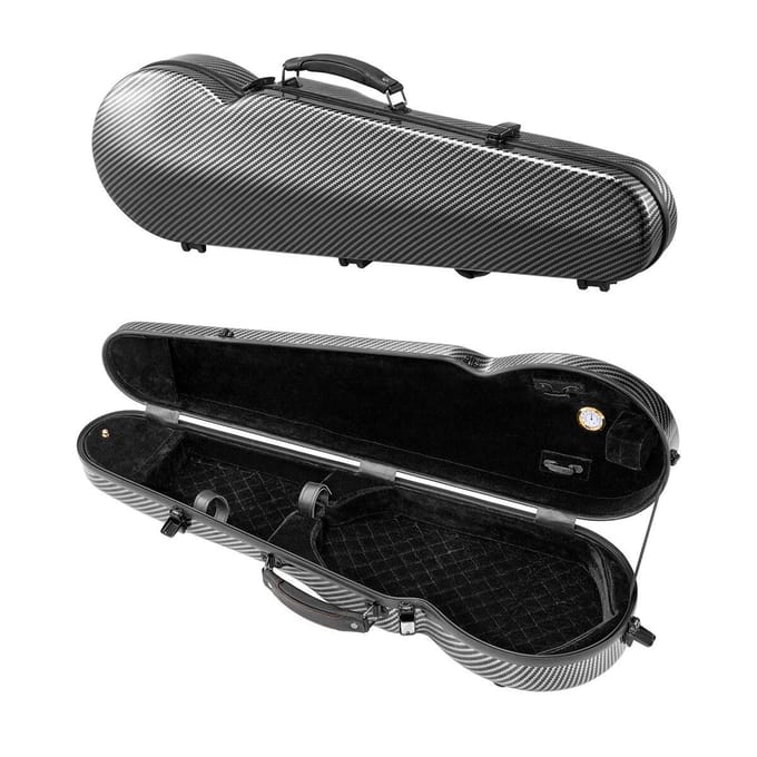 Housse de transport pour étui de violon portable 4/4 en fibre de carbone composite