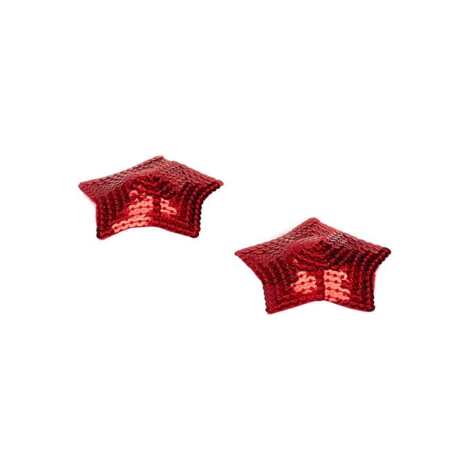Paillettenpasteitjes in stervorm, 1 paar