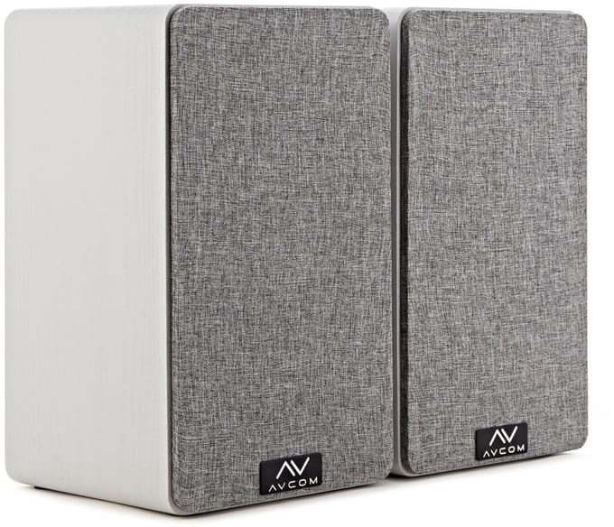AVCOM 6 Bookshelf Speaker Pair, White