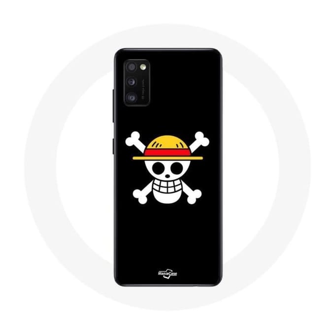 Case voor Samsung Galaxy S20 plus One Piece Manga Skull Zwarte Achtergrond