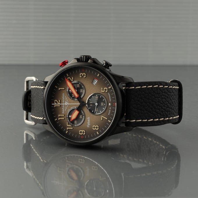 Bauhaus 2888-5 Aviation Blackwing chronograaf horloge