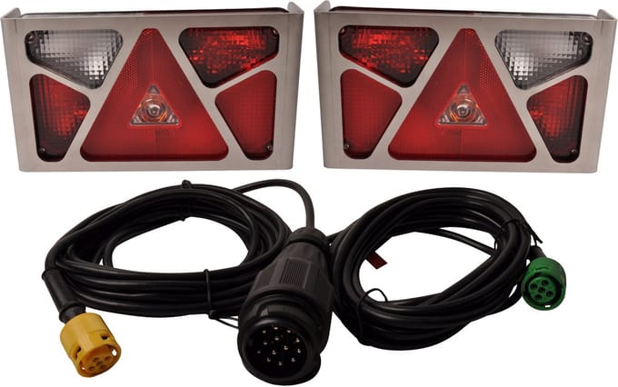 Verlichtingsset - Aspock Multipoint 5 - 13 polig - Plug & Play - incl. RVS beschermrekken