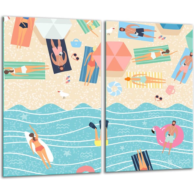 TMK ArtDeko - Glazen Snijplank - 2x30x52cm - Inductie - Decoratief