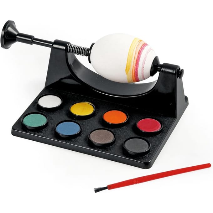 Creativ Company Egg Paint Mill with Paint and Brush - Black