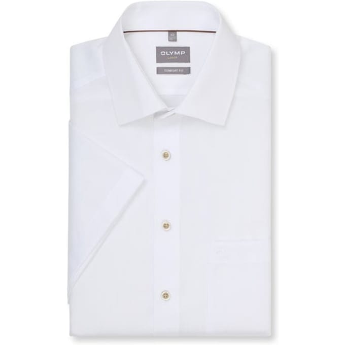 OLYMP Luxor Overhemd, Comfort Fit, New Kent, Wit