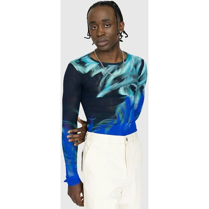 Gerrit Jacob Mesh Long Sleeve Black Maat: XS | Longsleeves Outlet | Heren | Zwart
