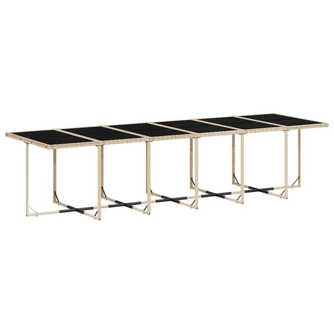 vidaXL - 13-delige - Tuinset - met - kussens - poly - rattan - beige