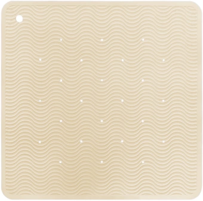 HEVEA Wave Badmat Square - Sand