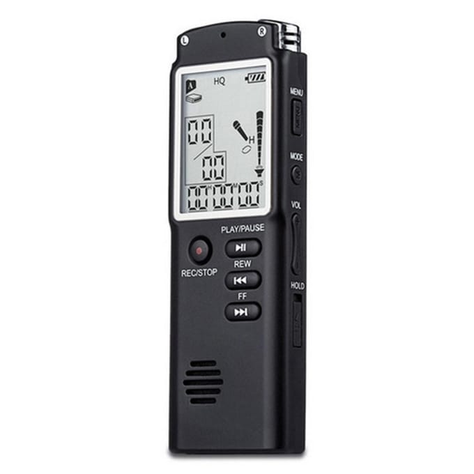 Enregistreur audio numérique professionnel à commande vocale T60 avec écouteurs et audio portable 8G