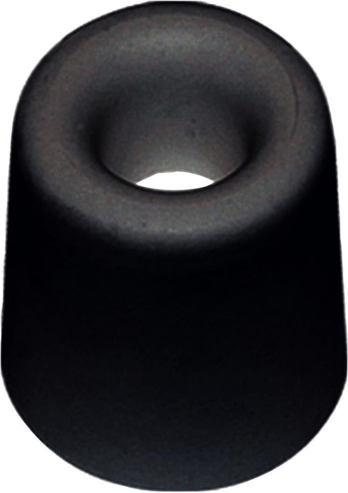 Deurbuffer zwart rubber 25x30mm