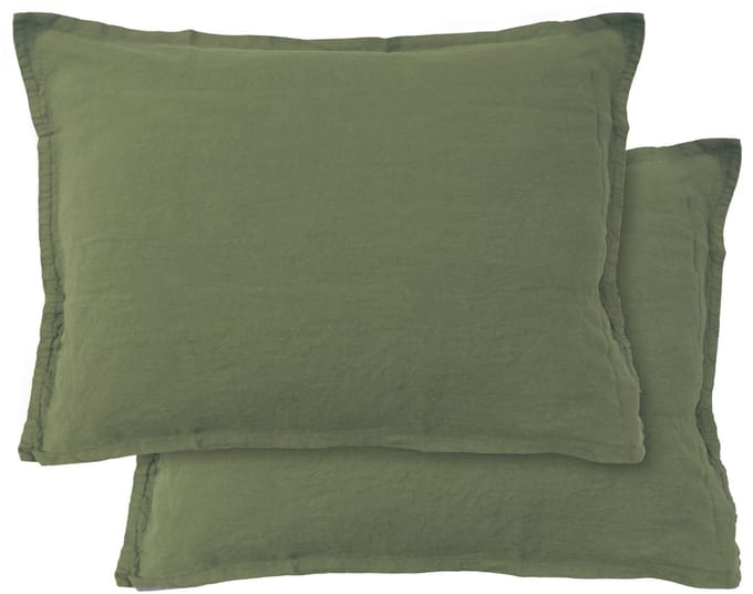 Matt & Rose Set Kussenslopen Sauge - (2x) 50 x 70 cm - 100% Linnen