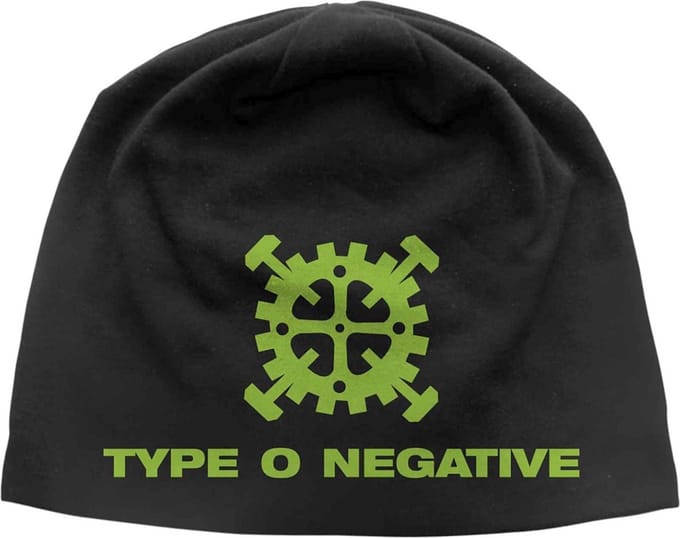 Type O Negative - Gear Logo JD Print Beanie Muts - Zwart