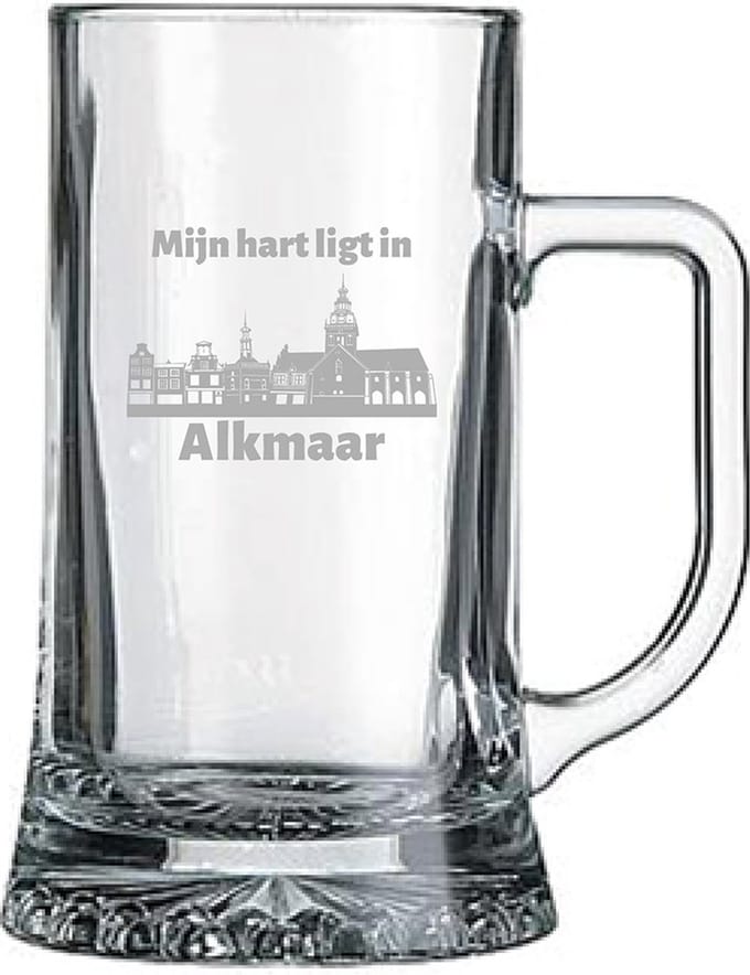 Gegraveerde bierpul 50cl Alkmaar
