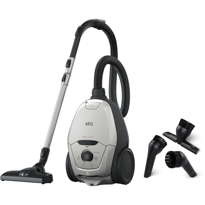 AEG VX82-1-2MG EcoLine - Stofzuiger met zak - Mineral Grey - Hepa 13
