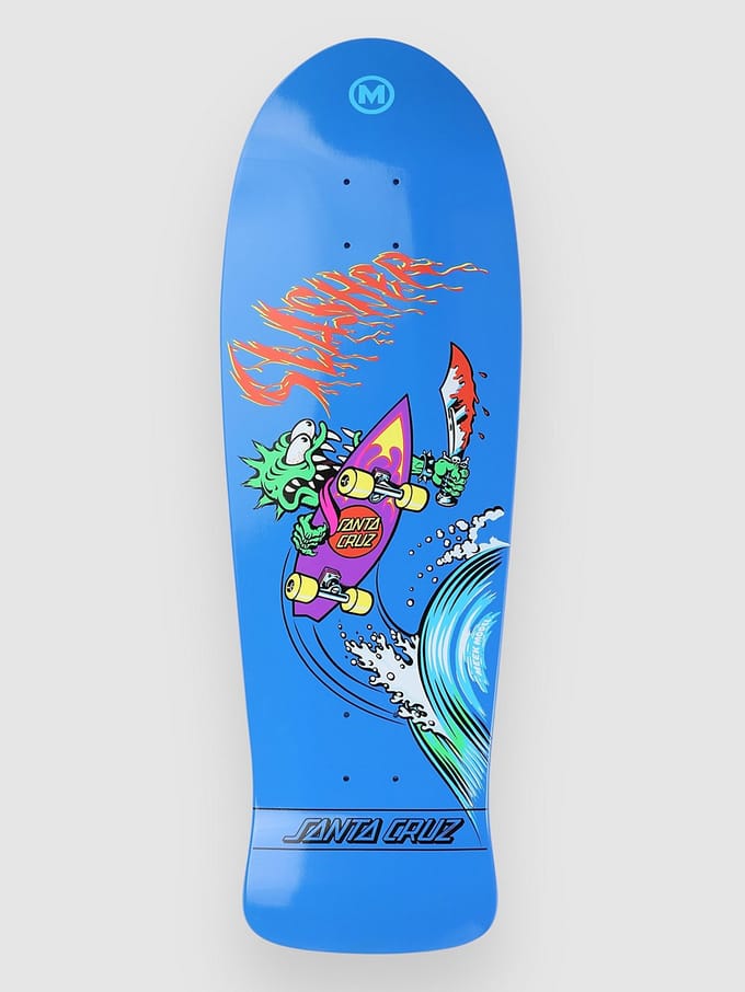 Santa Cruz Meek Og Slasher Reissue 10.1" Skateboard Deck blauw