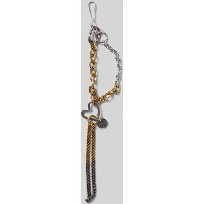 Bicolor tassenhanger met labelapplicatie model 'AUDREY'