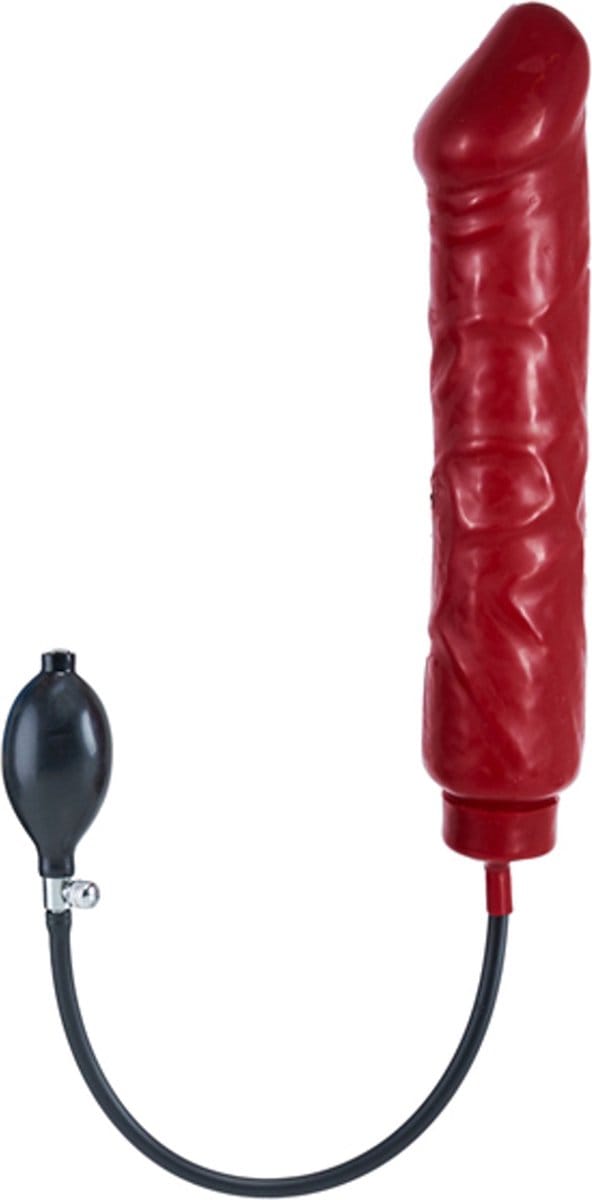 Opblaasbare Gargantula dildo - zachte kern - rood