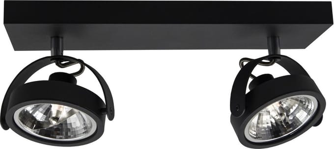 Artdelight - Spot Wajer 2 lichts L 40 cm zwart