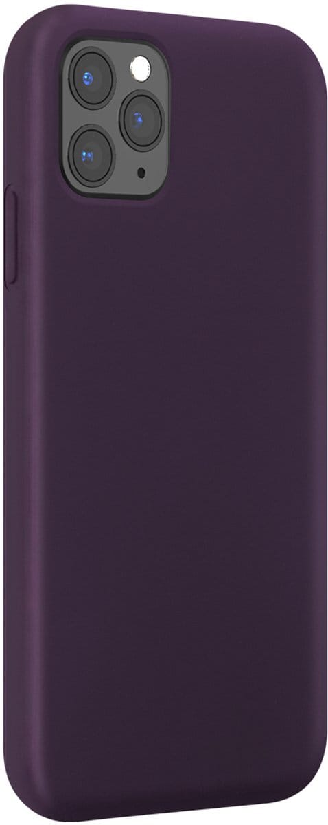 Bigben Connected, Hoesje geschikt voor iPhone 11 Pro - Siliconen Soft Touch Hardcase, Paars