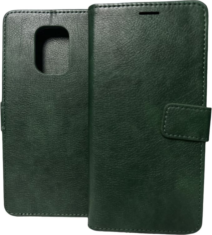 Portemonnee Book Case Hoesje Geschikt voor: Xiaomi Redmi Note 10 Lite - Groen